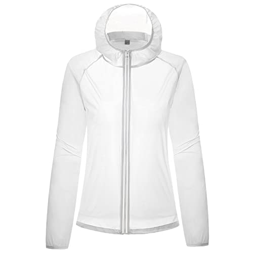 Regenjacke Damen Wasserdicht Atmungsaktiv mit Kapuze Faltbar Leicht Jacke Winddicht Regenmantel Grosse Grössen Windbreaker Kapuzenpullover Übergangsjacke für Wandern Radfahren Camping Reisen von Zilosconcy