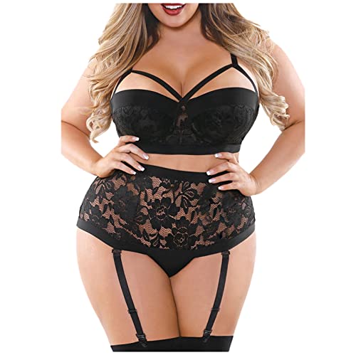 Zilosconcy Dessous Set Reizwäsche Sexy Push Up Babydoll Unterwäsche Nachtwäsche Wetlook Mit Spitze Reizwäsche Negligee String Curvy Nachtkleid Dessous Lingerie von Zilosconcy