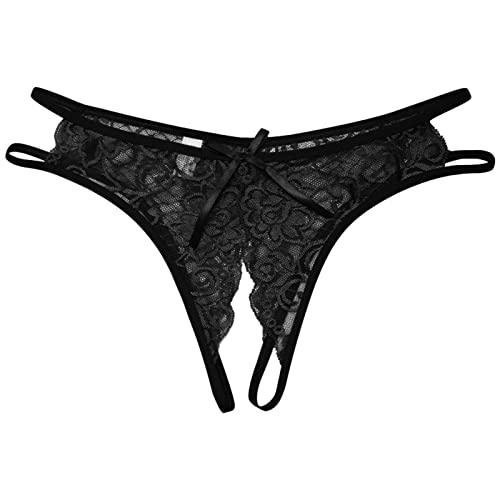 Zilosconcy Erotisch String Unterhose Fit Lingerie Pantys Schlüpfer Aushöhlen Panties Sexy Damenwäsche Everyday Essential Sexy Spitze Hipster Slip Sexy Slips Tanga Damen Spitze Dessous Tanga Höschen von Zilosconcy