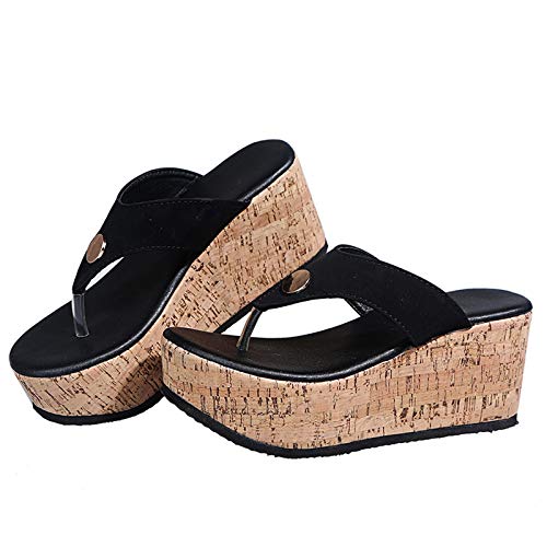 Zilosconcy Flip Flops Damen Elegant: Sabots Damen Orthopädische Flip Flops Sandalen Hallux Keilabsatz Schuhe Sommer Offene Silberne Espandrillos Kara Sommerschuhe Hausschuhe Schlappen Elegant Platoue von Zilosconcy