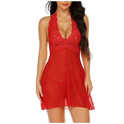 Zilosconcy Lingerie Unterwäsche Kostüme Outfit Schwarze Tanga Reizwäsche Sexy Sexy Nightwear Nachthemd Slips Dessous Damen Sexy Unterwäsche Rot Negligee Frauen Spitze Für Sex Bodysuits Dessous Set von Zilosconcy