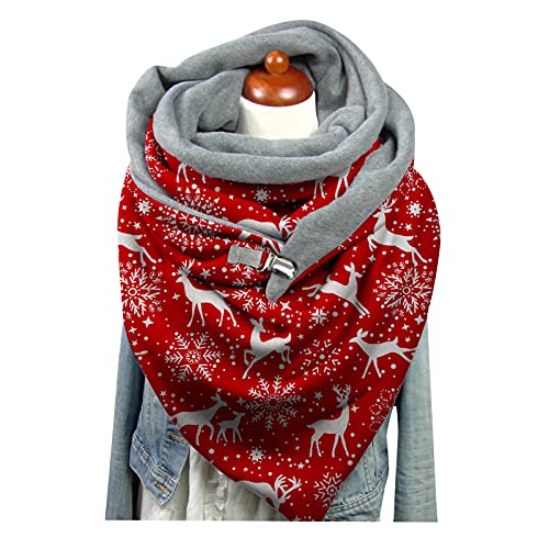 Zilosconcy Schal Damen Winter Schal Herren Dünn Kurz Strickschal Damen Grau Lang Loop Schal Damen Grün Grau Damen Winterschal Schwarz Winter Scarf Weihnachtsschal Deckenschal von Zilosconcy