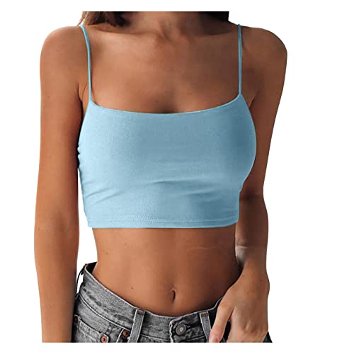 Sommerweste Ärmellos Top Kurze Vest Vintage Streetwear Oberteile Push Up Sexy Crop Tops Kurzarm Damen Sommerdruck Bluse Camisole Basic Shirt Y2K Tops Damen Tank Tops V Ausschnitt von Zilosconcy