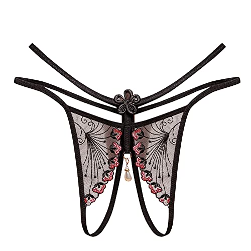 Zilosconcy String Tanga Damen Spitze Damenunterwäsche Briefs Reizvoller Thong Höschen Spitze Hosen, Thong Frauen Sexy Dessous Für Netz von Zilosconcy