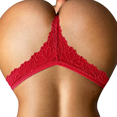 Zilosconcy Tangas Aushöhlen Unterhosen Atmungsaktive Slips Unterwäsche Damen Slips Sexy Lace Slips Hipster Bequeme Panties Taillenslip Unterhose Nahtlose Unterwäsche String Tanga Damen Sexy Dessous von Zilosconcy