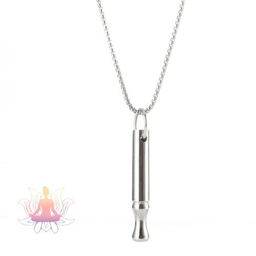 Atemhalskette für Meditation, Achtsamkeit, Yoga, Angstlinderung, Beruhigung, Konzentrationswechsel, Entspannung, Dampfen aufgeben, Edelstahlkette, Atemübung, Geschenk für Männer und Frauen(Silver) Atemhalskette für Meditation, Achtsamkeit, Yoga, Angstlinderung, Beruhigung, Konzentrationswechsel, Entspannung, Dampfen aufgeben, Edelstahlkette, Atemübung, Geschenk für Männer und Frauen(Silver) von Zilynhom