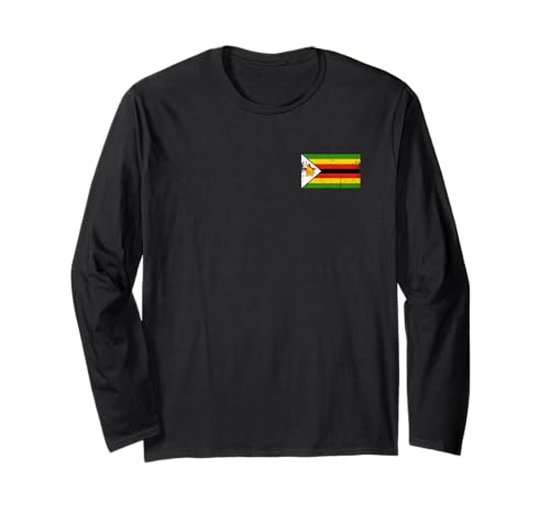 Simbabwe Flagge Grafik für Männer Frauen Kinder Langarmshirt von Zimbabwe Flag Graphic Store