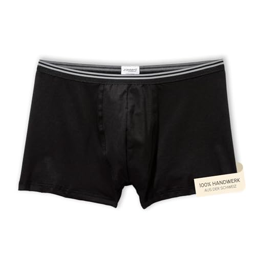 Zimmerli Boxer Pure Comfort - Boxershorts Herren - aus Pima-Baumwolle - Pflegeleicht & Edel - Schwarz - für Pures Wohlgefühl - Qualität aus der Schweiz - Größe M von Zimmerli