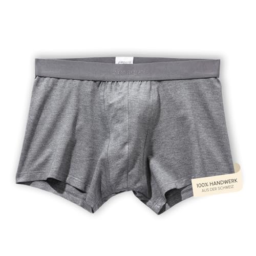 Zimmerli Boxer Pureness - Boxershorts Herren - aus Modal - Pflegeleicht & Edel - Grey Mélange - für Pures Wohlgefühl - Qualität aus der Schweiz - Größe L von Zimmerli