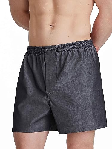 Zimmerli Boxer Shorts Woven Nightwear Dark Grey mélange L von Zimmerli