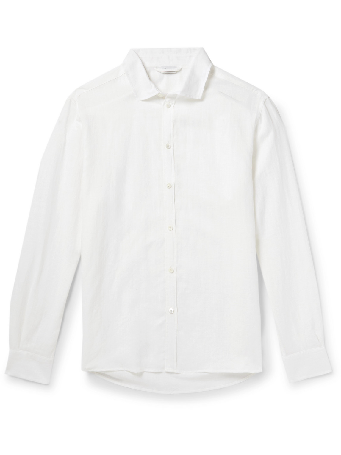 Zimmerli - Cutaway-Collar Linen and Cotton-Blend Shirt - Men - White - L von Zimmerli