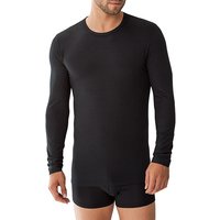 Zimmerli Herren Longsleeve Schwarz Viskose unifarben von Zimmerli