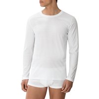 Zimmerli Herren Longsleeve weiß Baumwolle unifarben von Zimmerli