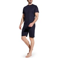 Zimmerli Herren Pyjama blau Baumwolle & Mix unifarben von Zimmerli