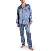 Zimmerli Herren Pyjama blau Seide Gemustert von Zimmerli