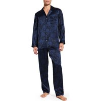 Zimmerli Herren Pyjama blau Seide Gemustert von Zimmerli