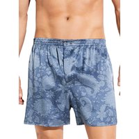 Zimmerli Herren Boxershorts blau Seide Gemustert von Zimmerli