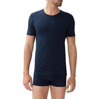 Zimmerli Herren T-Shirt blau Baumwolle unifarben von Zimmerli