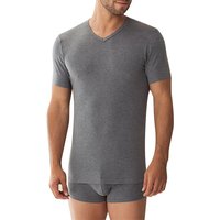 Zimmerli Herren T-Shirt Grau Viskose unifarben von Zimmerli