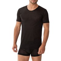 Zimmerli Herren T-Shirt schwarz Baumwolle unifarben von Zimmerli