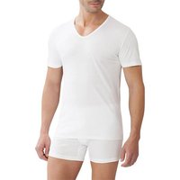 Zimmerli Herren T-Shirt weiß Baumwolle unifarben von Zimmerli