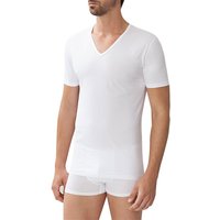 Zimmerli Herren T-Shirt weiß Baumwolle unifarben von Zimmerli