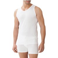 Zimmerli Herren Tanktop weiß Baumwolle unifarben von Zimmerli