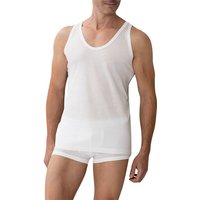 Zimmerli Herren Tanktop weiß Baumwolle unifarben von Zimmerli