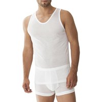 Zimmerli Herren Unterhemd Weiß Baumwolle unifarben von Zimmerli