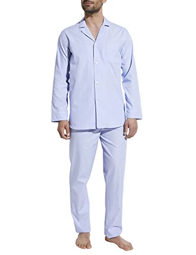 Zimmerli Pyjama lang Woven Nightwear Light Blue XXL von Zimmerli