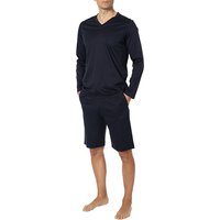 Zimmerli Herren Pyjama blau Jersey-Baumwolle unifarben von Zimmerli