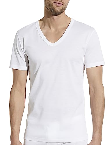 Zimmerli T-Shirt Kurzarm V-Ausschnitt Business Class White L von Zimmerli