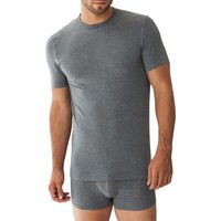 Zimmerli Herren T-Shirt grau Viskose unifarben von Zimmerli