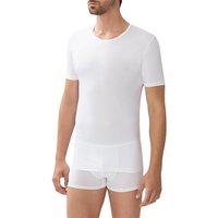 Zimmerli Herren T-Shirt weiß Baumwolle unifarben von Zimmerli