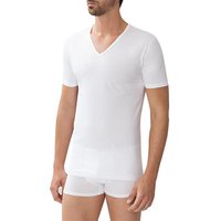 Zimmerli Herren T-Shirt weiß Baumwolle unifarben von Zimmerli