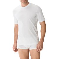 Zimmerli Herren T-Shirt weiß Baumwolle unifarben von Zimmerli