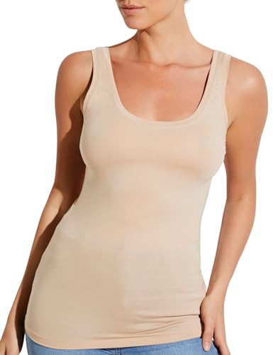Zimmerli Top Pureness - Tanktop Damen - aus Modal - Pflegeleicht & Edel - Skin - für Pures Wohlgefühl - Qualität aus der Schweiz - Größe L von Zimmerli