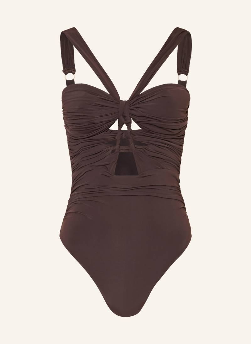 Zimmermann Badeanzug Daylight braun von Zimmermann