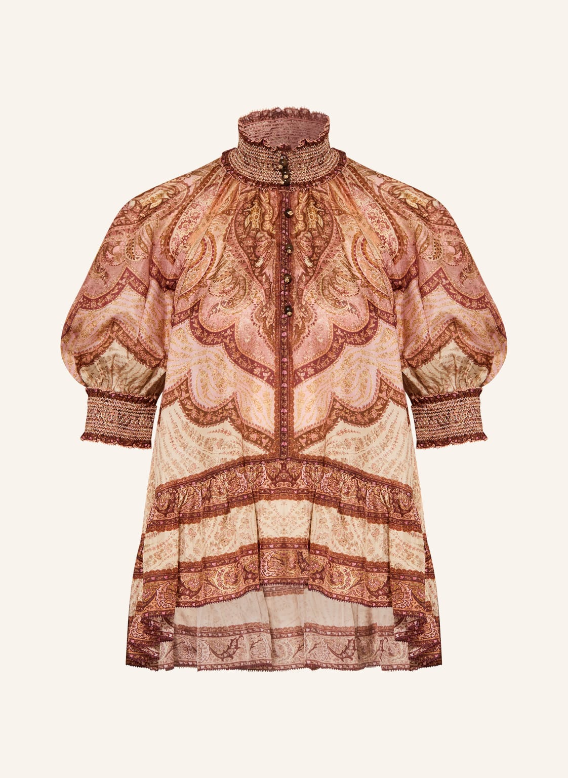 Zimmermann Blusentop Wanderlust Aus Seide rot von Zimmermann