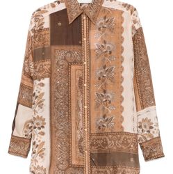 Zimmermann Braune Seidenbluse von Zimmermann
