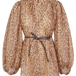 Zimmermann Braunes Leopardenmuster Kleid von Zimmermann