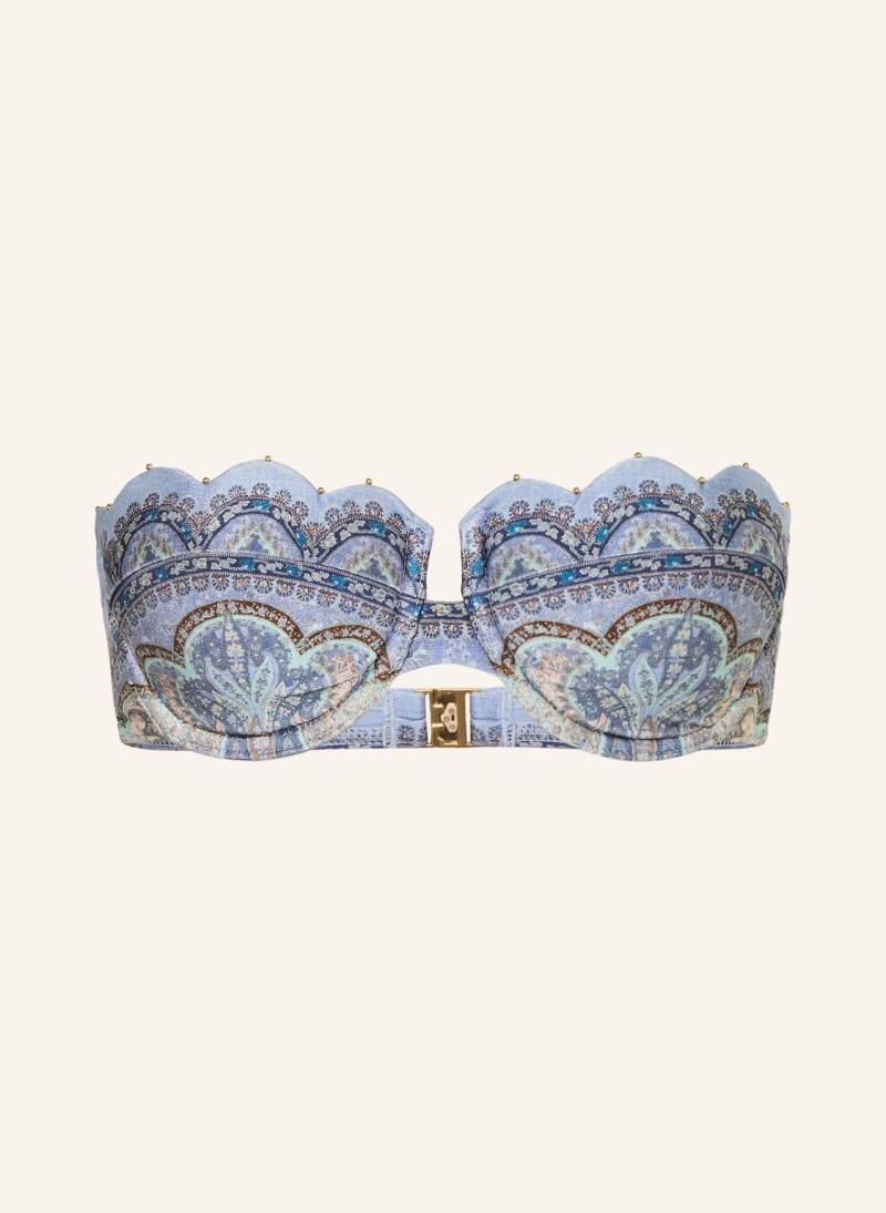 Zimmermann Bügel-Bikini-Top Wanderlust blau von Zimmermann
