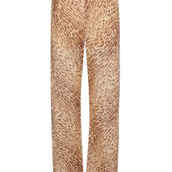 Zimmermann Cascadian Bias-hose In Braun Leopard von Zimmermann