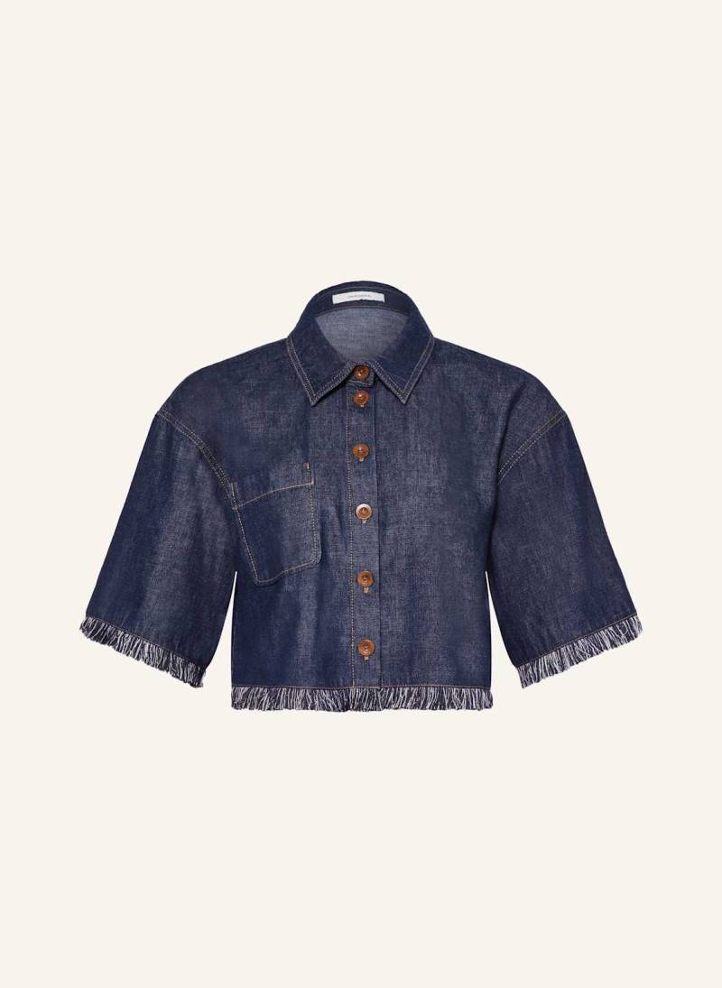 Zimmermann Cropped-Jeansbluse Rhiannon blau von Zimmermann
