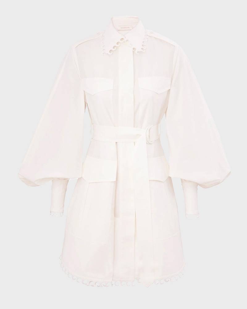 Zimmermann Dress Illuminate Utility Mini Ivory von Zimmermann
