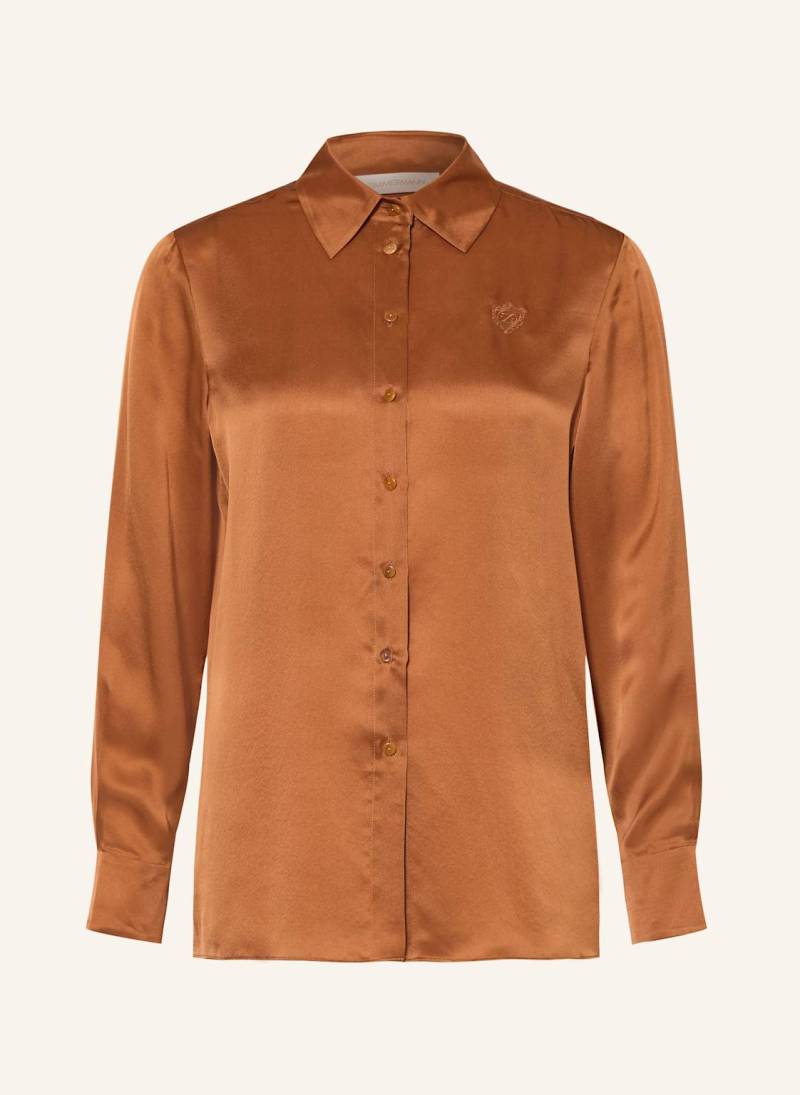 Zimmermann Hemdbluse Hypnotic Aus Seide braun von Zimmermann