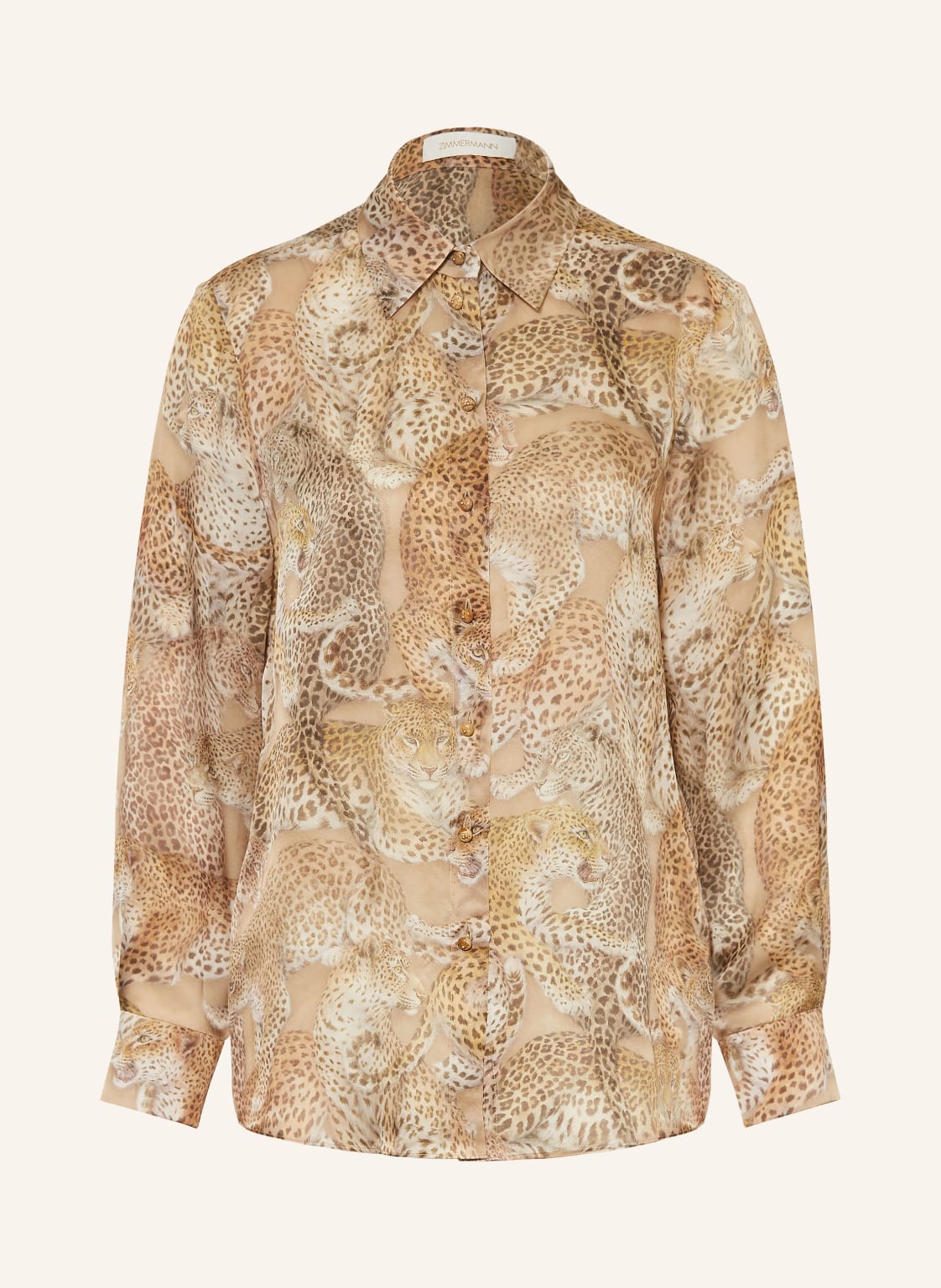 Zimmermann Hemdbluse Rebellion Aus Seide braun von Zimmermann