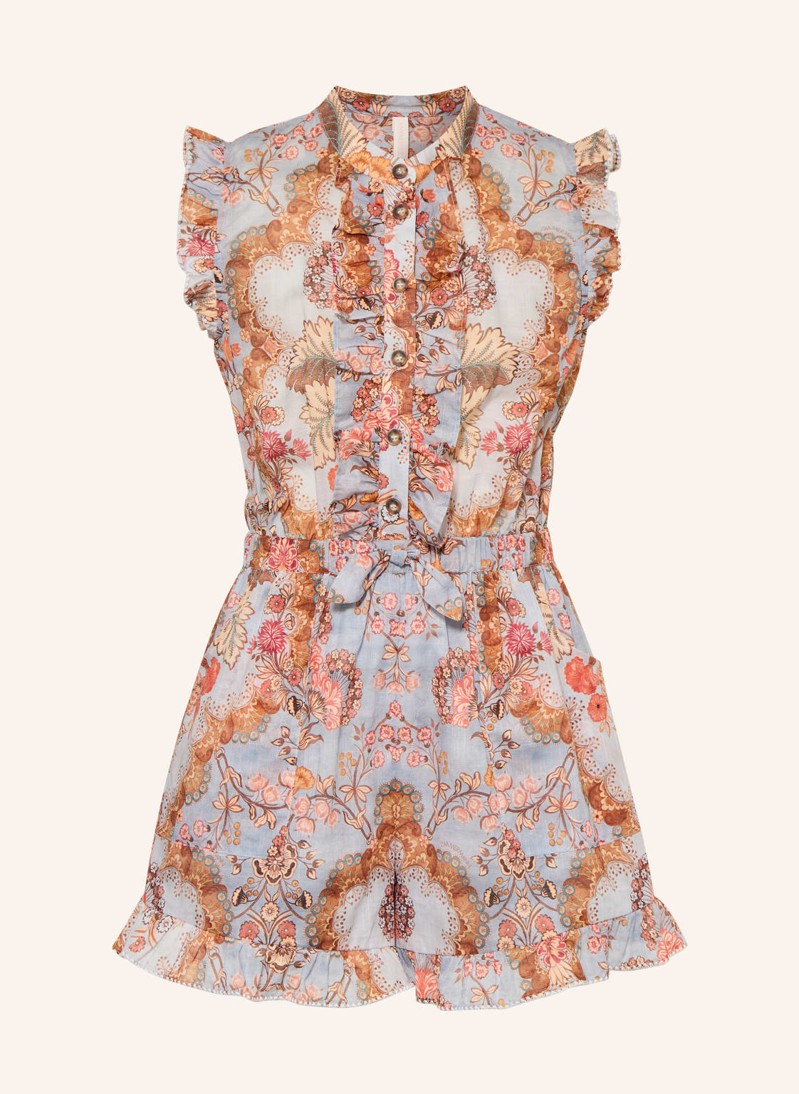 Zimmermann Jumpsuit Daylight Mit Rüschen blau von Zimmermann