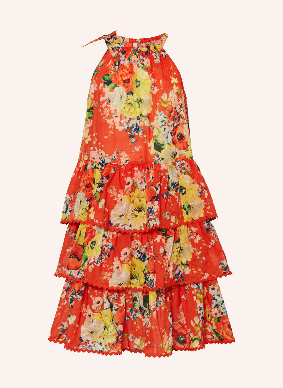 Zimmermann Kleid Alight Mit Volants rot von Zimmermann