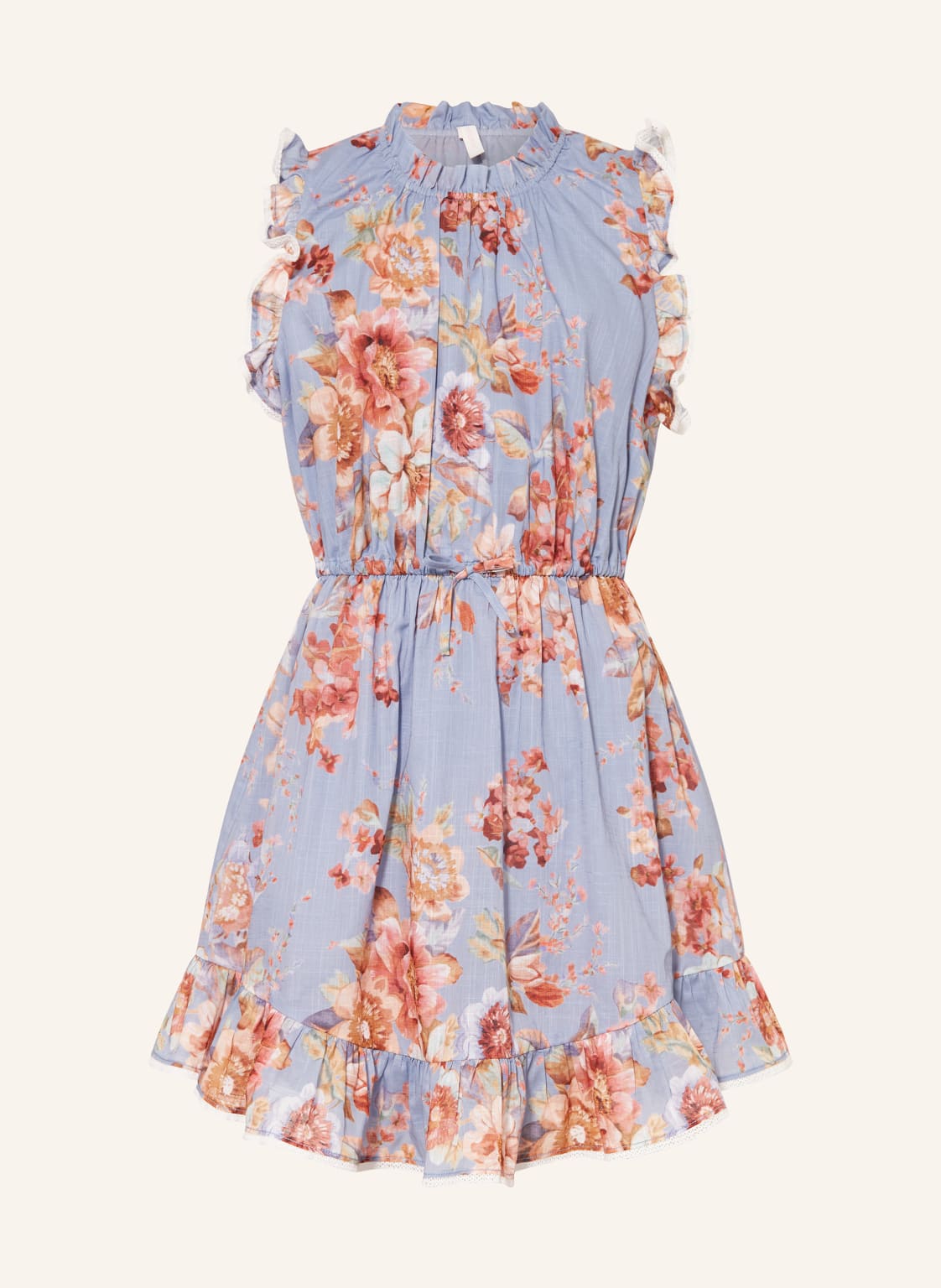 Zimmermann Kleid Mit Rüschen blau von Zimmermann